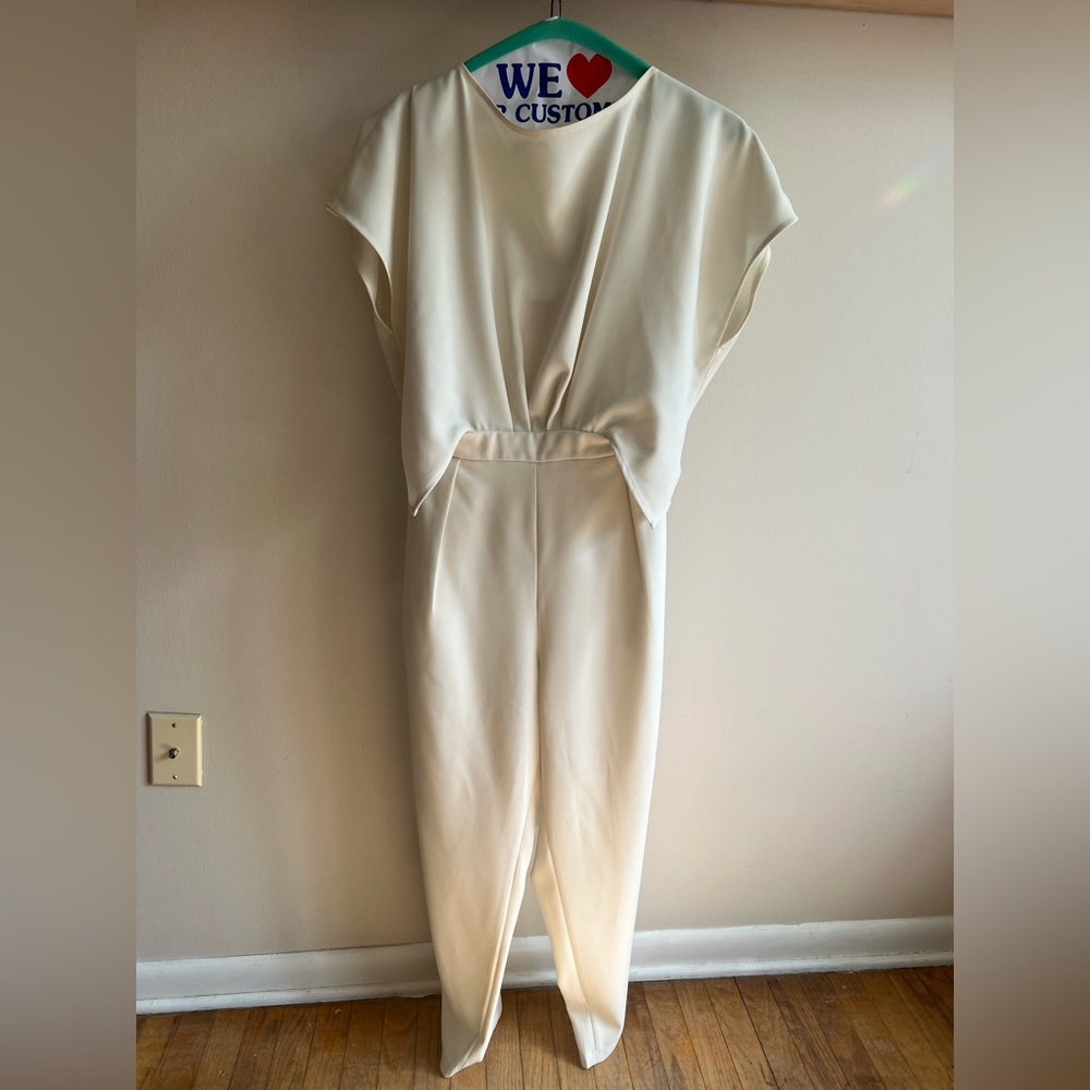 Cream jumpsuit